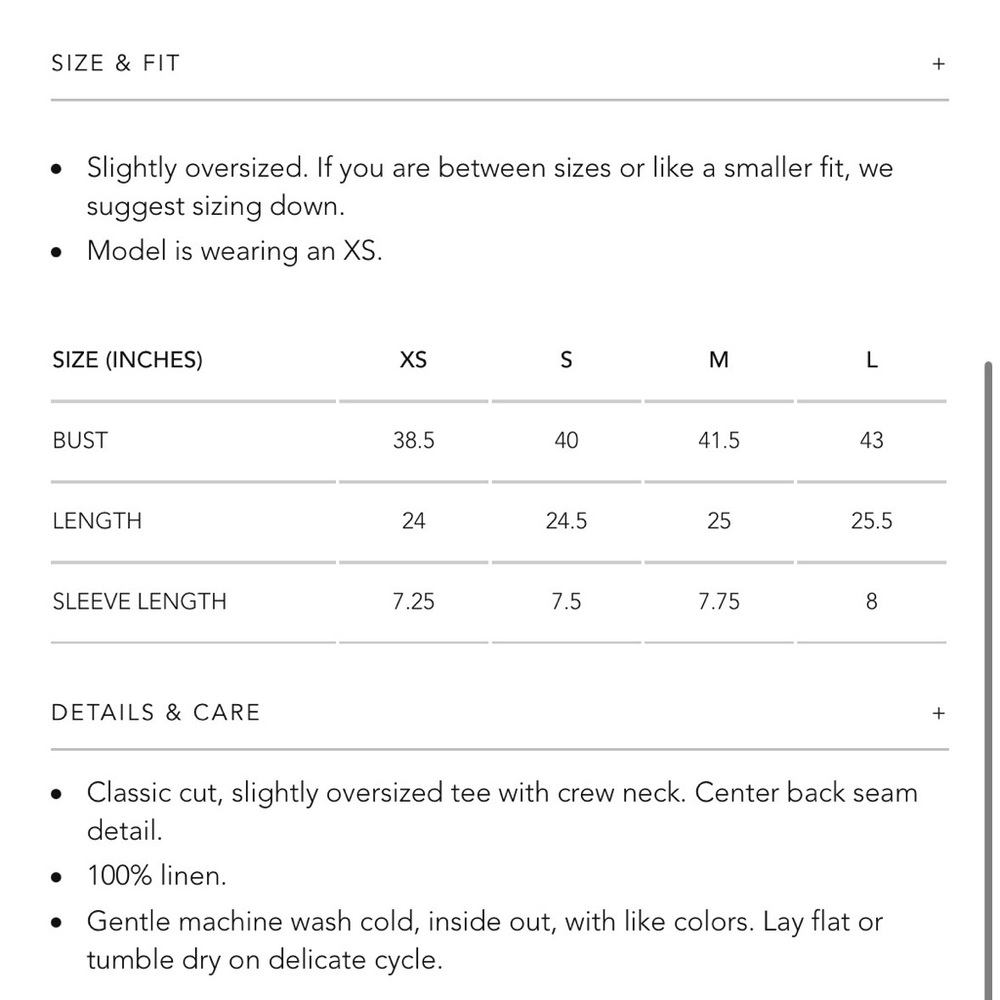 Soldout NYC Perfect Linen Tee in Olive XS - Picture 5 of 5